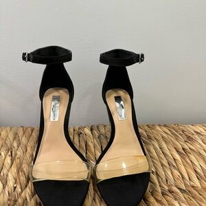 INC clear strap Black Heels